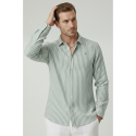DeepSEA Slim Fit Erkek Gömlek Kolay Ütülenen Nefes Alan Kumaş, Dört Mevsim Şıklık 260226