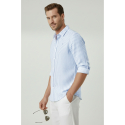 DeepSEA Slim Fit Erkek Gömlek Kolay Ütülenen Nefes Alan Kumaş, Dört Mevsim Şıklık 260226