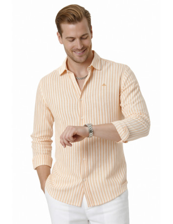 DeepSEA Slim Fit Erkek Gömlek Kolay Ütülenen Nefes Alan Kumaş, Dört Mevsim Şıklık 260226