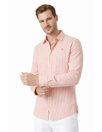 DeepSEA Slim Fit Erkek Gömlek Kolay Ütülenen Nefes Alan Kumaş, Dört Mevsim Şıklık 260226