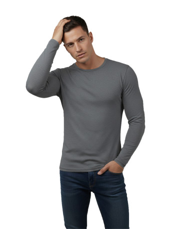 DeepSEA Uzun Kollu Sıfır Yaka Erkek Sweat 2300423