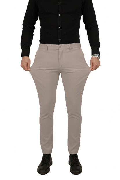 DeepSEA Erkek Esnek Kumaş Slim Fit Beli Lastikli Günlük Spor Pantolon 2600700