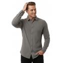 DeepSEA Slim Fit Erkek Gömlek Kolay Ütülenen Nefes Alan Kumaş, Dört Mevsim Şıklık 2602604