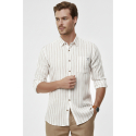 DeepSEA Slim Fit Çizgili %100 Pamuk Erkek Gömlek – Nefes Alan Şık Günlük Gömlek 2602623