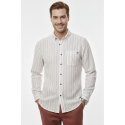 DeepSEA Slim Fit Çizgili %100 Pamuk Erkek Gömlek – Nefes Alan Şık Günlük Gömlek 2602623
