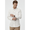 DeepSEA Slim Fit Çizgili %100 Pamuk Erkek Gömlek – Nefes Alan Şık Günlük Gömlek 2602623