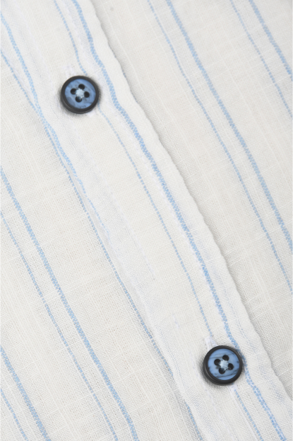 DeepSEA Slim Fit Çizgili %100 Pamuk Erkek Gömlek – Nefes Alan Şık Günlük Gömlek 2602623