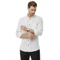DeepSEA Slim Fit Çizgili %100 Pamuk Erkek Gömlek – Nefes Alan Şık Günlük Gömlek 2602623