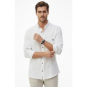 DeepSEA Slim Fit Çizgili %100 Pamuk Erkek Gömlek – Nefes Alan Şık Günlük Gömlek 2602623