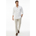 DeepSEA Slim Fit Çizgili %100 Pamuk Erkek Gömlek – Nefes Alan Şık Günlük Gömlek 2602623