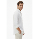 DeepSEA Slim Fit Çizgili %100 Pamuk Erkek Gömlek – Nefes Alan Şık Günlük Gömlek 2602623