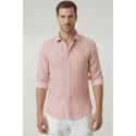 DeepSEA Slim Fit Çizgili %100 Pamuk Erkek Gömlek – Nefes Alan Şık Günlük Gömlek 2602627
