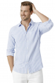 DeepSEA Slim Fit Çizgili %100 Pamuk Erkek Gömlek – Nefes Alan Şık Günlük Gömlek 2602627