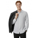 DeepSEA Slim Fit Çizgili %100 Pamuk Erkek Gömlek – Nefes Alan Şık Günlük Gömlek 2602616