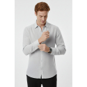 DeepSEA Slim Fit Çizgili %100 Pamuk Erkek Gömlek – Nefes Alan Şık Günlük Gömlek 2602616
