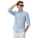 DeepSEA Slim Fit Çizgili %100 Pamuk Erkek Gömlek – Nefes Alan Şık Günlük Gömlek 2602616