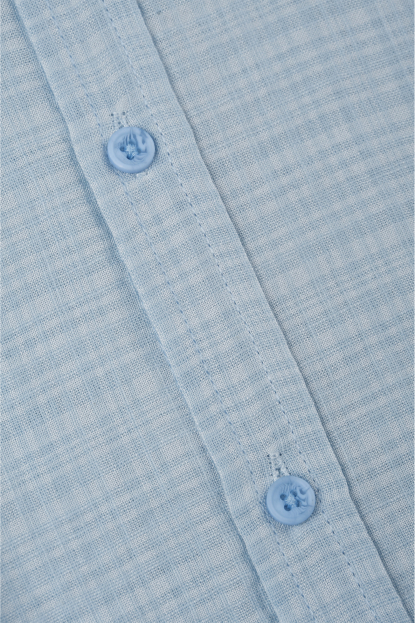 DeepSEA Slim Fit Çizgili %100 Pamuk Erkek Gömlek – Nefes Alan Şık Günlük Gömlek 2602616