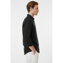 DeepSEA Slim Fit Çizgili %100 Pamuk Erkek Gömlek – Nefes Alan Şık Günlük Gömlek 2602616