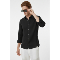 DeepSEA Slim Fit Çizgili %100 Pamuk Erkek Gömlek – Nefes Alan Şık Günlük Gömlek 2602616