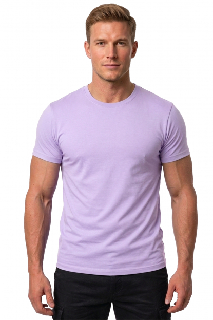 DeepSEA Sıfır Yakalı Likralı Dar Kesim Basic Erkek Tişört 1801131