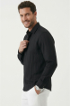 DeepSEA Modal Kumaş Likralı Rahat Kalıp Kırışmayan Ütü Gerektirmeyen Erkek Gömlek 2602606
