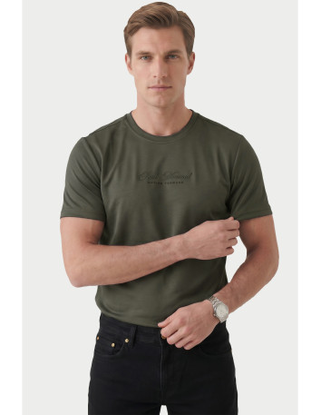 DeepSEA Dar Kesim Pamuklu Tişört Slim Fit Nefes Alan Yumuşak Dokulu Tişört 2604355 2