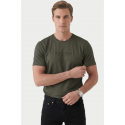 DeepSEA Dar Kesim Pamuklu Tişört Slim Fit Nefes Alan Yumuşak Dokulu Tişört 2604355