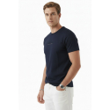 DeepSEA Dar Kesim Pamuklu Tişört Slim Fit Nefes Alan Yumuşak Dokulu Tişört 2604355