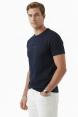 DeepSEA Dar Kesim Pamuklu Tişört Slim Fit Nefes Alan Yumuşak Dokulu Tişört 2604355