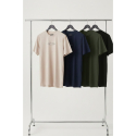 DeepSEA Dar Kesim Pamuklu Tişört Slim Fit Nefes Alan Yumuşak Dokulu Tişört 2604355