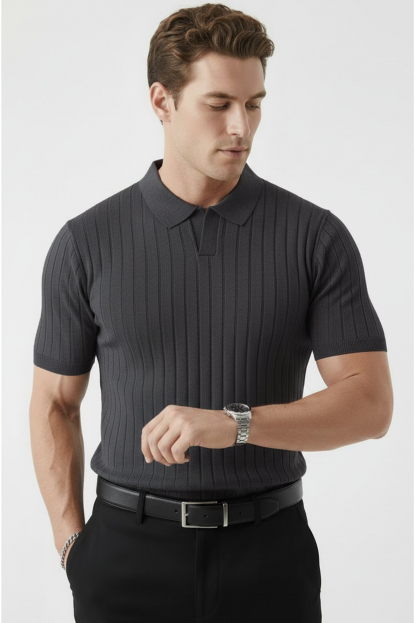 DeepSEA Dar Kesim Pamuklu Tişört Slim Fit Nefes Alan Yumuşak Dokulu Tişört 2608108