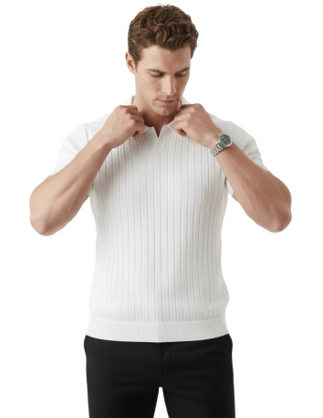 DeepSEA Dar Kesim Pamuklu Tişört Slim Fit Nefes Alan Yumuşak Dokulu Tişört 2608108