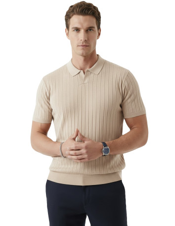 DeepSEA Dar Kesim Pamuklu Tişört Slim Fit Nefes Alan Yumuşak Dokulu Tişört 2608108