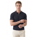 DeepSEA Slim Fit Nefes Alan Pamuklu Polo Yaka Tişört Dar Kesim Örme Kumaş Tişört 2505030