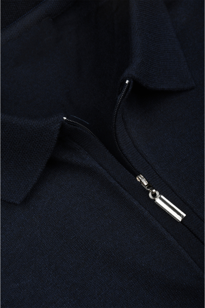 DeepSEA Slim Fit Nefes Alan Pamuklu Polo Yaka Tişört Dar Kesim Örme Kumaş Tişört 2505030