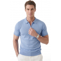 DeepSEA Slim Fit Nefes Alan Pamuklu Polo Yaka Tişört Dar Kesim Örme Kumaş Tişört 2505030