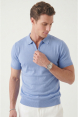 DeepSEA Slim Fit Nefes Alan Pamuklu Polo Yaka Tişört Dar Kesim Örme Kumaş Tişört 2505030