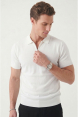 DeepSEA Slim Fit Nefes Alan Pamuklu Polo Yaka Tişört Dar Kesim Örme Kumaş Tişört 2505030