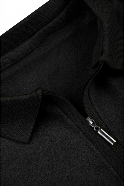 DeepSEA Slim Fit Nefes Alan Pamuklu Polo Yaka Tişört Dar Kesim Örme Kumaş Tişört 2505030