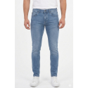 DeepSEA Likralı Taşlanmış Dar Kesim Kot Pantolon Slim Fit Erkek Jean 2600066