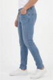 DeepSEA Likralı Taşlanmış Dar Kesim Kot Pantolon Slim Fit Erkek Jean 2600066