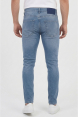 DeepSEA Likralı Taşlanmış Dar Kesim Kot Pantolon Slim Fit Erkek Jean 2600066