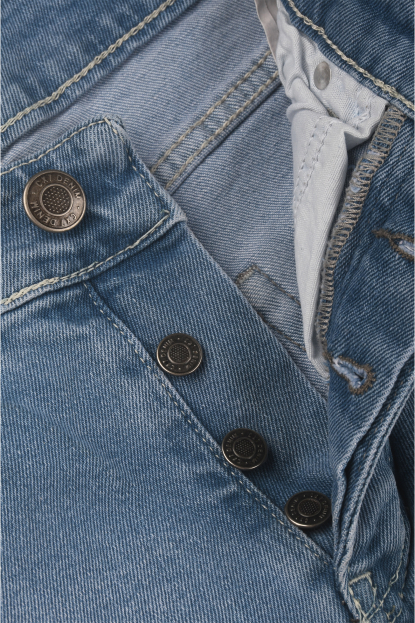 DeepSEA Likralı Taşlanmış Dar Kesim Kot Pantolon Slim Fit Erkek Jean 2600066