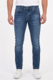 DeepSEA Likralı Taşlanmış Dar Kesim Kot Pantolon Slim Fit Erkek Jean 2600066