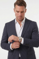 DeepSEA Slim Fit Kesim Çift Düğme Çift Yırtmaç 2 Li Takım Elbise 0233049