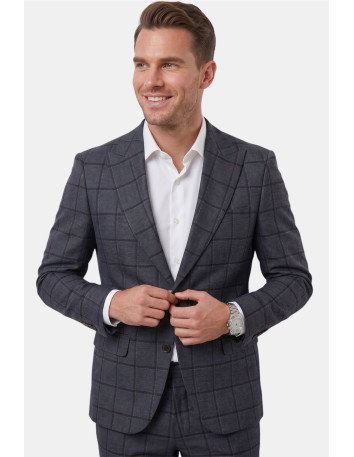 DeepSEA Slim Fit Kesim Çift Düğme Çift Yırtmaç 2 Li Takım Elbise 2601812 2