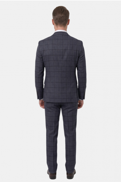 DeepSEA Slim Fit Kesim Çift Düğme Çift Yırtmaç 2 Li Takım Elbise 2601812