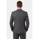 DeepSEA Slim Fit Kesim Çift Düğme Çift Yırtmaç 2 Li Takım Elbise 2601812