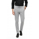 DeepSEA Erkek Likralı Gofre Kumaş Beli Lastikli İpli Slim Fit Günlük Pantolon 2600572
