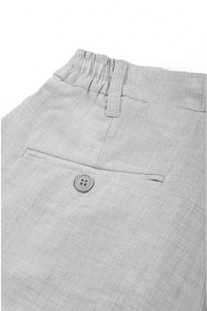 DeepSEA Erkek Likralı Gofre Kumaş Beli Lastikli İpli Slim Fit Günlük Pantolon 2600572